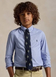 NEW! Boys Ralph Lauren Slim Fit Gingham Cotton Dress Shirt size 20 - Picture 1 of 6