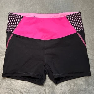 Victoria's Secret Sport Shorts Damen Gr. S Supermodel Pink Schwarz Mesh Athleisure - Bild 1 von 6