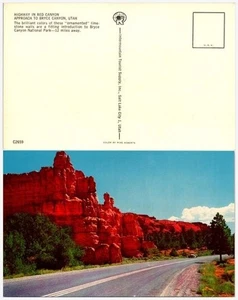 Bryce Canyon Utah Postcard ~1950s Color Litho C2659 Red Canyon View - Picture 1 of 1