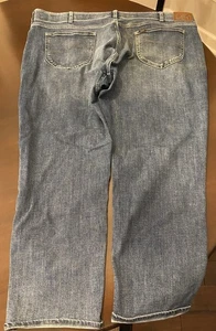 Lee Extreme Motion MVP Jeans Mens 48x30 Blue Straight Fit Tapered Leg - Picture 1 of 5