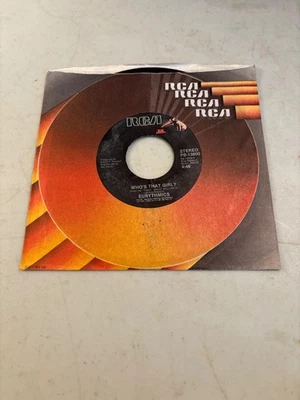 EURYTHMICS WHO'S THAT GIRL? / AQUA 7" SINGLE 45 RECORD 1983 RCA PB-13800 POP VG+ - Image 1 of 3