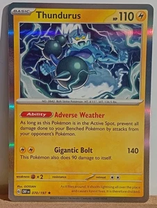 Thundurus 070/197 Obsidian Flammen Holo Rare Pokémon NM - Bild 1 von 2