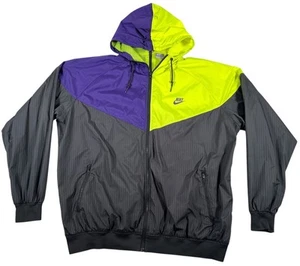 RARE Nike Windrunner Windbreaker Jacket Mens XXL Front & Back Zip - Picture 1 of 19