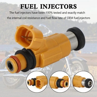 49033-1057 Fuel injectors INP-786 for Kawasaki 2000-2008 Vulcan 1500 1600 PN - Image 1 of 4