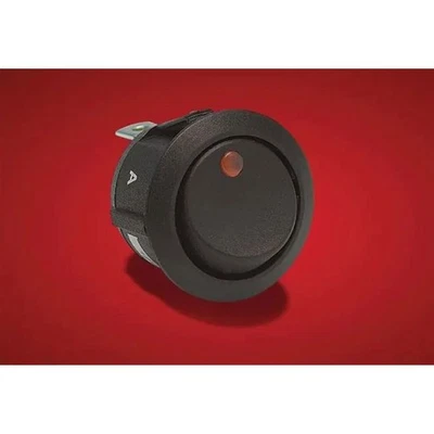 Show Chrome Round Illuminated Replacement Switch - Amber  16-28 - Imagem 1 de 3