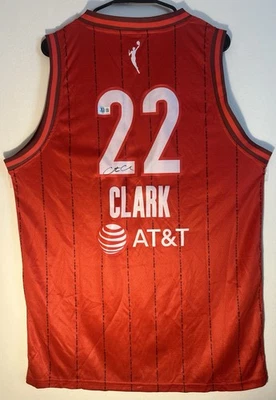 Caitlin Clark Signed Red Indiana Fever Jersey Autographed Beckett BAS COA - Image 1 of 4