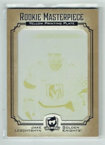 21-22 UD The Cup Rookie Masterpiece Jake Leschyshyn 1/1 Printing Plate Rookie - Picture 1 of 1