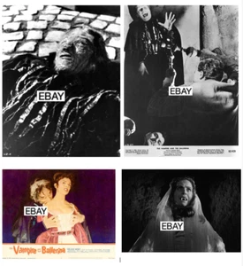 VAMPIRE AND THE BALLERINA 1960 HORROR MOVIE PHOTOS LOT (4) ITALIAN - Picture 1 of 1