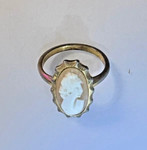 Anillo camafeo vintage Coventry 12KT G.F. - 1/20 diseño de perfil ovalado relleno de oro 12K - Imagen 1 de 5