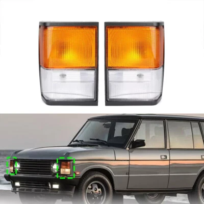 1Pair Front Corner Light For Land Rover Range Rover Classic 1987-1995 PRC8949。 - Image 1 of 4