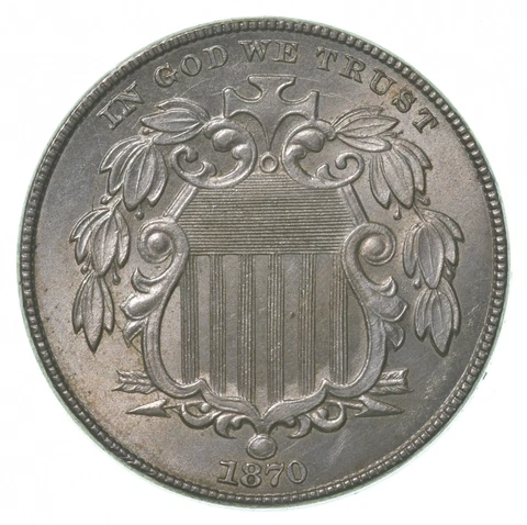 1870 Shield Nickel *6330 Cover
