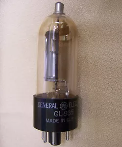 Tubo electrónico industrial y transmisor vintage GE GL-935/FJ-405 de 5 pines - Imagen 1 de 5