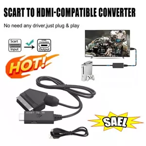 SCART zu HDMI Konverter SCART auf HDMI Adapter Video-Audio-Konverter Videokabel{ - Bild 1 von 10