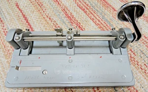 Vintage Wilson Jones Hummer 3 Dreiloch Locher verstellbar strapazierfähig Modell 314 - Bild 1 von 11