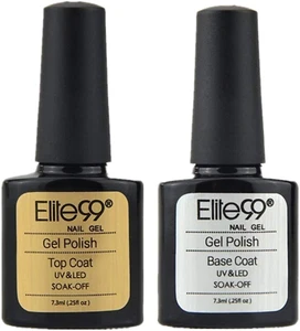 Elite99 Base e Top Coat Semipermanente per Unghie, Smalto Semipermanente in Gel - Foto 1 di 9