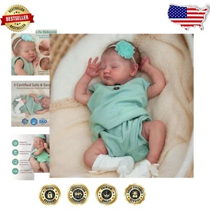 Bambola realistica 18 pollici Reborn Baby Quinlyn con fiocco - regalo incantevole per età 3+ - Foto 1 di 11