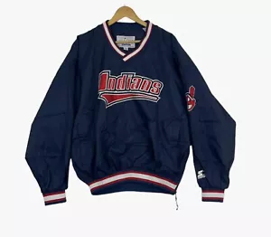 Pullover de colección Indians Cleveland Starter calentador cortavientos para hombre XL - Imagen 1 de 9