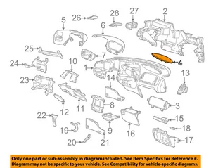 FORD OEM 97-98 F-150 Instrument Panel Dash-Cover F65Z15046A34AAH - Picture 1 of 2