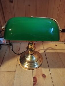 Vintage 20th Century Desk Top Bankers Lamp