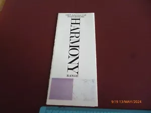 H&R JOHNSON CERAMIC GLAZED TILES HARMONY RANGE VINTAGE LEAFLET/PAMPHLET BATHROOM - Picture 1 of 11