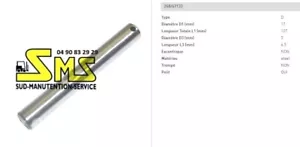AXE DE GALET BT TOYOTA L23 TRANSPALETTE MANUEL 127 17 mm PIECES DETACHEES - Picture 1 of 2