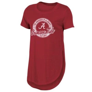 Official NCAA Women's Alabama Crimson Tide T-Shirt Crew Neck Tunic S Small 4/6 - Picture 1 of 1
