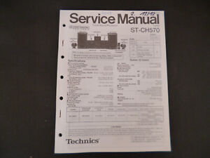 Oryginalna instrukcja serwisowa schemat Technics ST-CH570