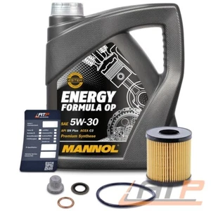 ÖLFILTER + 4l 5W-30 FÜR CITROEN BERLINGO C3 C4 NEMO PEUGEOT 1007 206 207 307 308 - Bild 1 von 7