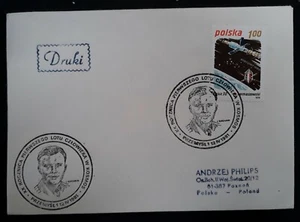 1981 Poland 20th Anniv of 1st Space Flight Cover 1.00Zl stamp  with Przemysl cd - Picture 1 of 2