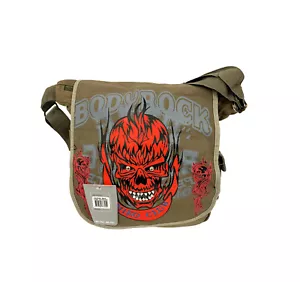 13x13 Children Teen MIKO CLUB Canvas Red Skull Monster Graphic Print Bag - Picture 1 of 4