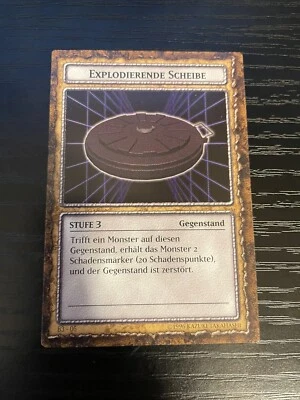 GERMAN Yugioh! Dungeon Dice Monsters Explodierende Scheibe (Exploding Disc) Card - Image 1 of 4
