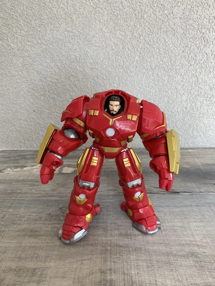 HULKBUSTER 托尼·斯塔克盔甲漫威漫画可动人偶 8 英寸迪士尼,无头盔 — 第 1/4 张图片