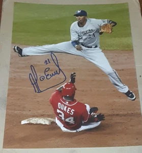 Alcides Escobar Milwaukee Brewers SIGNED AUTOGRAPHED ROOKIE 8x10 Photo BASEBALL - Picture 1 of 1