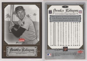 2006 Fleer Greats of the Game Copper /299 Brooks Robinson #16 HOF