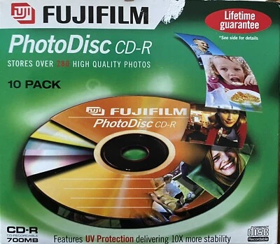Fujifilm PhotoDisc CD-R 700MB  Blank Recordable Discs NEW / SEALED - Image 1 of 3