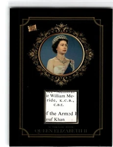Pieces of the Past Relic Card     Queen Elizabeth II - Picture 1 of 2