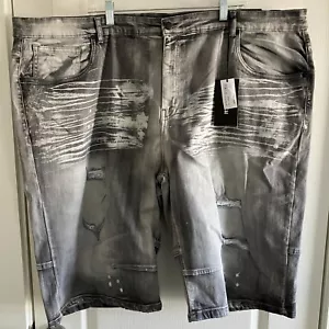 Pantaloncini Grunge Legendary Status Grigio Distressed Taglia 46 Vernice Demin Splatter Nuovi con etichette - Foto 1 di 12