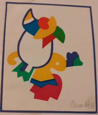 Otmar Alt: Handsigniert im Bild 1971  wohl Farbsiebdruck . - Bild 1 von 4