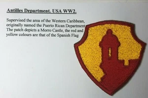 US Army Eastern Defence Command Cloth Badge Patch - Picture 1 of 3