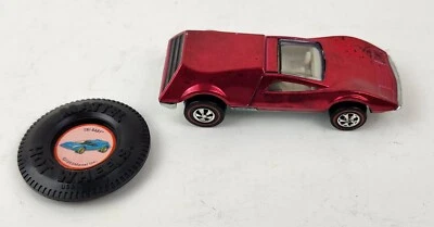 Hot Wheels Redline Tri Baby Magenta con botón EE. UU. 1969 ¡Bonito! Foto 1 de 4