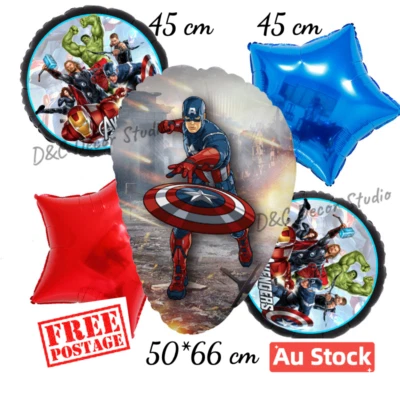 Captain America Foil Balloons Shield Avengers Superhero Helium Balloon - image 1 of 3