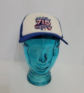 Hank Aaron 715 25th Anniversity Mütze Blau Neu Atlanta Braves MLB Selten Vintage  - Bild 1 von 8
