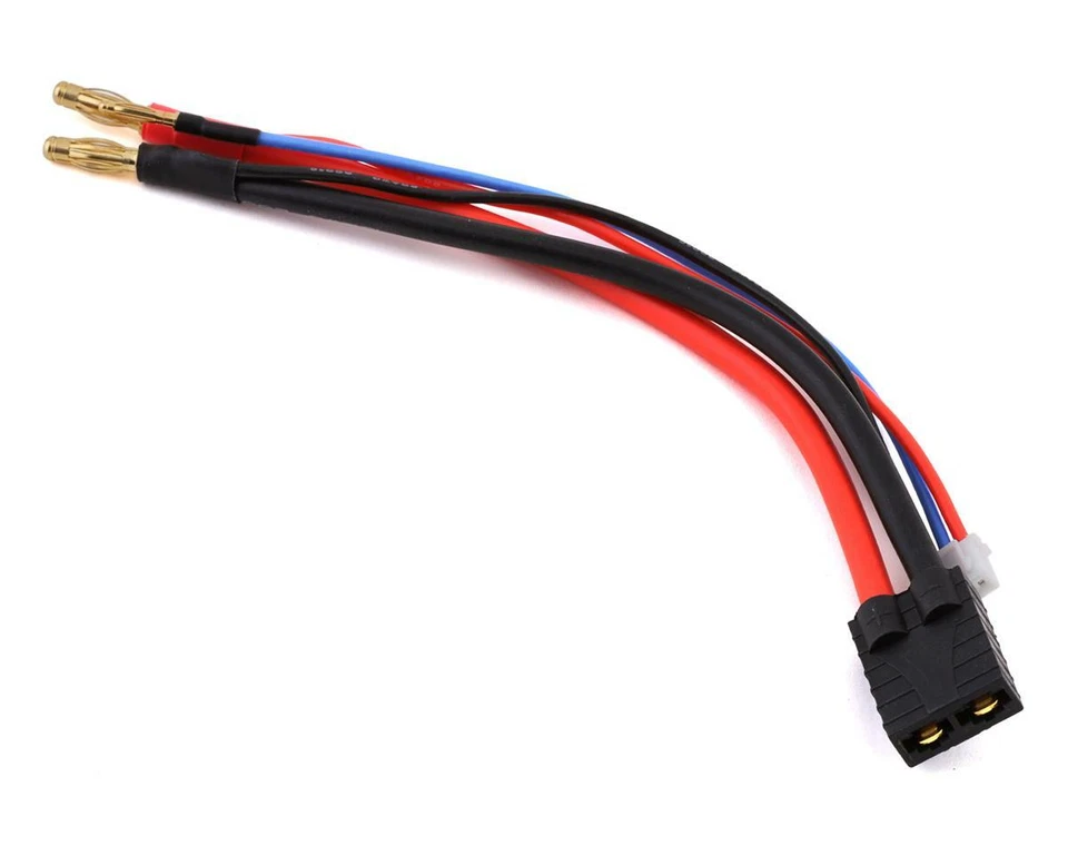 Racers Edge Female Traxxas to 4mm Bullets Battery Adapter w/2S XH Balance Plug - Image 1 of 2