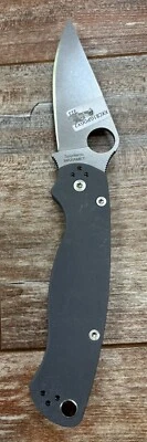 Spyderco Paramilitary 2 Maxamet C81GPDGY2 Gray G10 Handles PM2 Factory 2nd 1 - Image 1 of 4