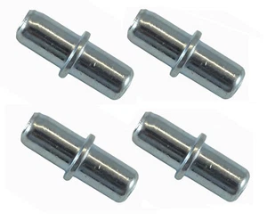 * Paquete de 4 pernos de soporte de estante de acero calvanizado de 5 mm para agujeros en unidad de cocina * - Imagen 1 de 2