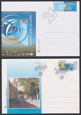 Estonia Cover 2000 Pre-paid Stationary Card #6-7 CTO FDC XF Z4105 - Image 1 of 4