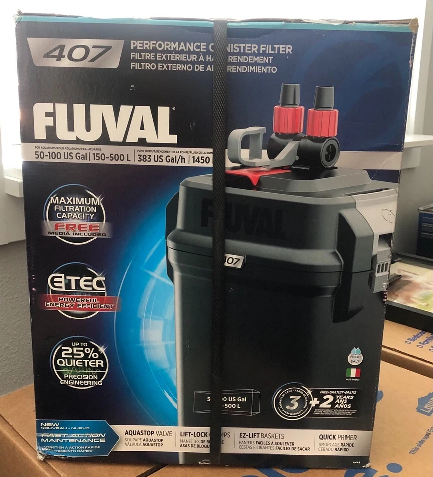 Fluval A449 100gal Perfomance Canister Filter - Black