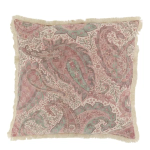 Chic Antique: Aix Kissebezug mit Fransen und Paisley Muster, 50 x 50 cm - Bild 1 von 3