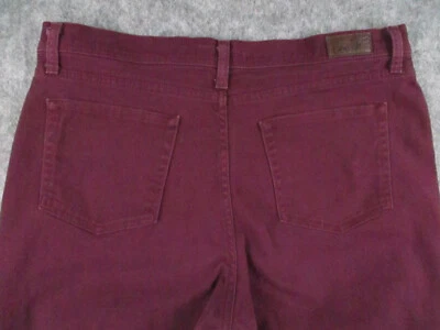 Lee Jeans Mujer 16S CORTO Borgoña Denim Calce Clásico en la Cintura Retro 35x27 Foto 1 de 4