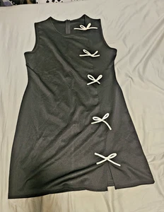 Black Dress With Bow's Women's Size XL - Picture 1 of 4